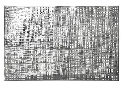 Linen Design - Silver - Rectangular Pressed Vinyl Placemat