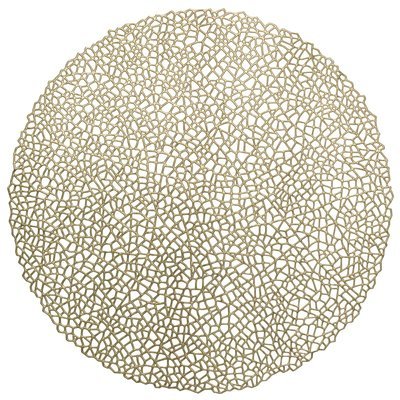 Gold - Mystique Round Placemat -1 PIECE SAMPLE - Gold - Mystique Round Placemat -1 PIECE SAMPLE -