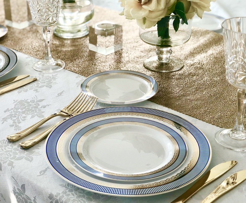 Glam Design - Gold - Table Runner Pressed Vinyl