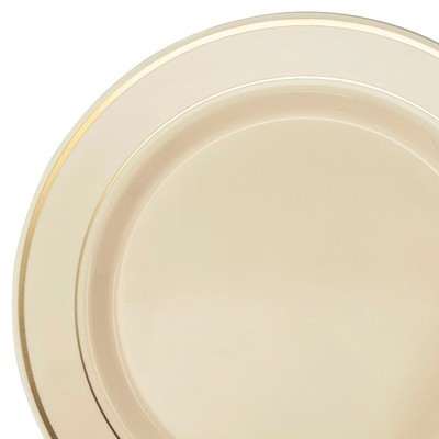 DOUBLE RIMMED COLLECTION - IVORY &amp; GOLD