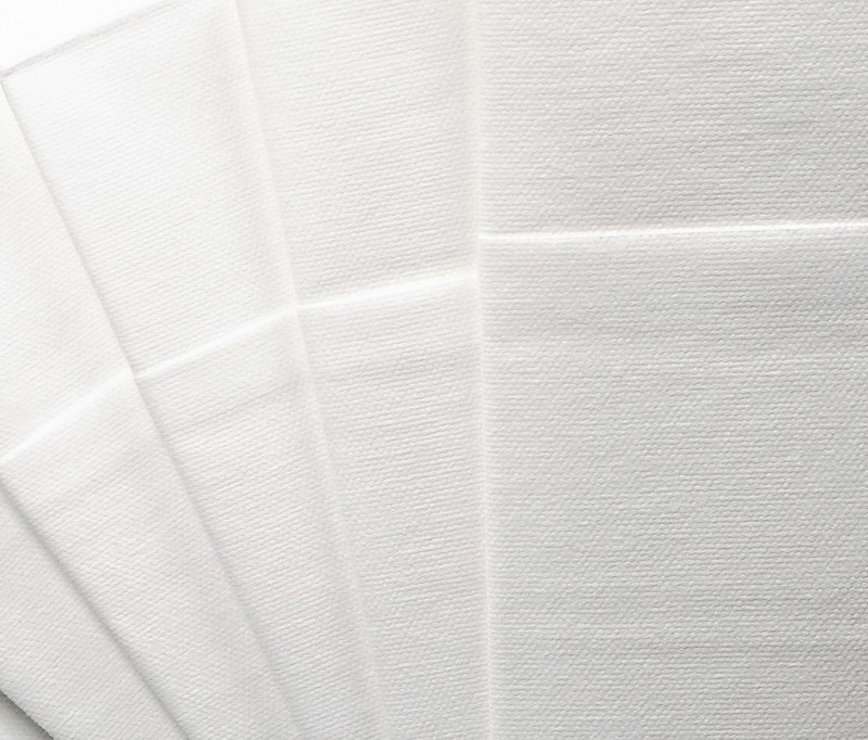 Napkin Linen Like Paper - White Prefolded  -1 PIECE SAMPLE -