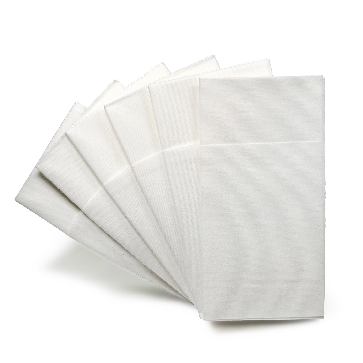 Napkin Linen Like Paper - White Prefolded  -1 PIECE SAMPLE -