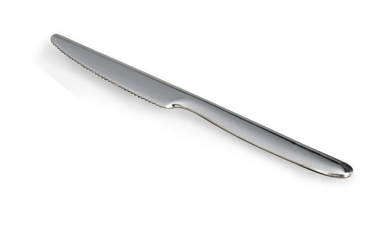 Plastic Heavy Silver Knife