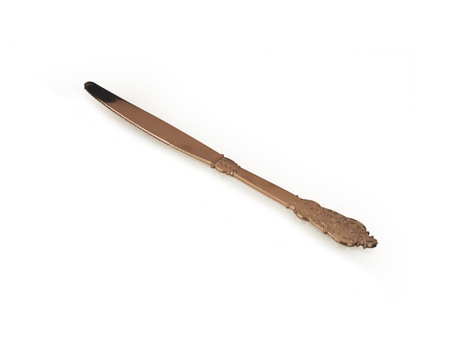 Plastic Vintage Rose Gold Knife