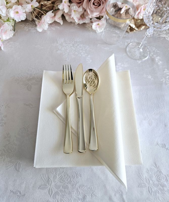 Napkin Linen Like Paper - White