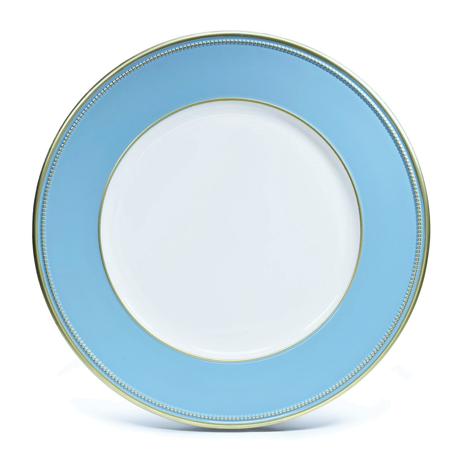 13'' Crown Design Charger Plate, Ocean Blue Gold - 20 pcs