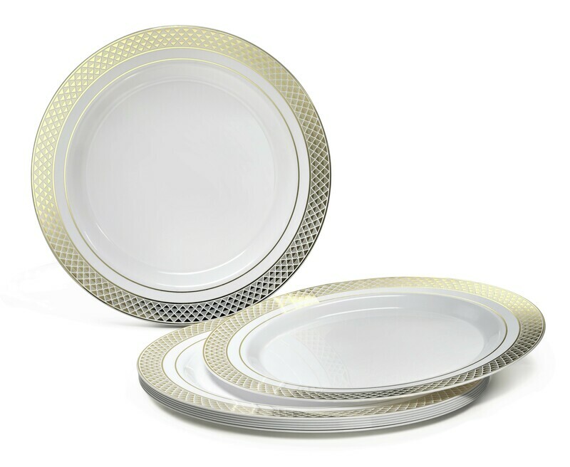 Celebration White &amp; Gold + Gold Silverware