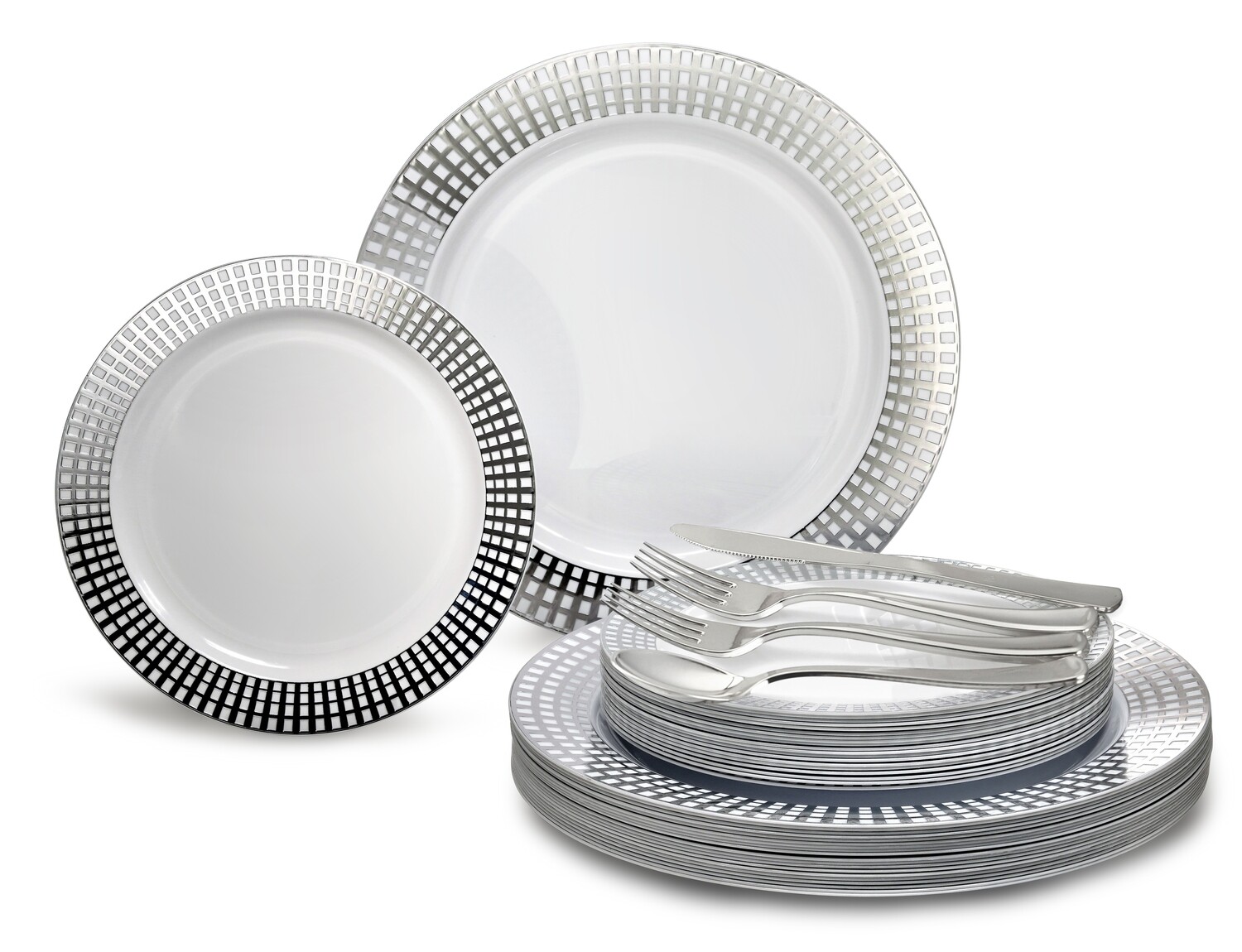Princess White &amp; Silver + Silver Silverware