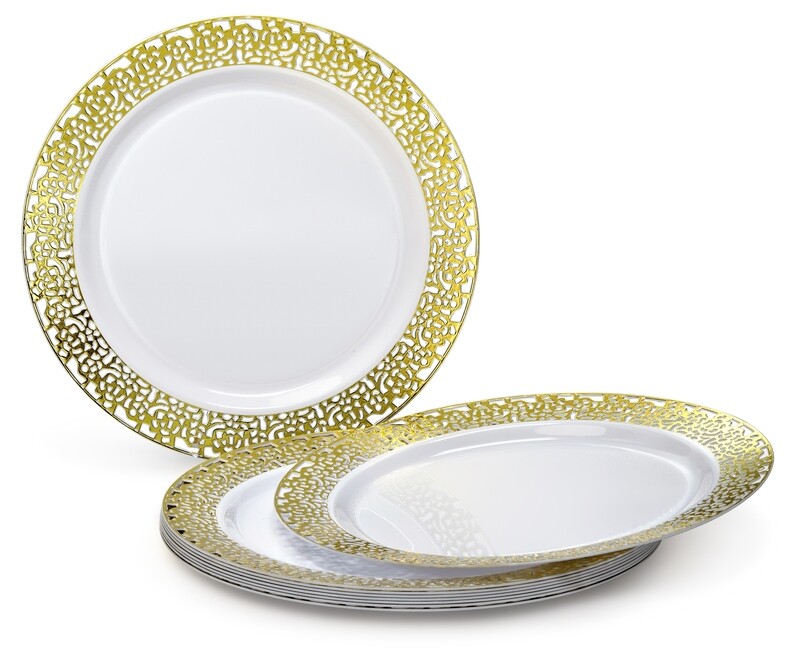 Florence White &amp; Gold + Gold Silverware