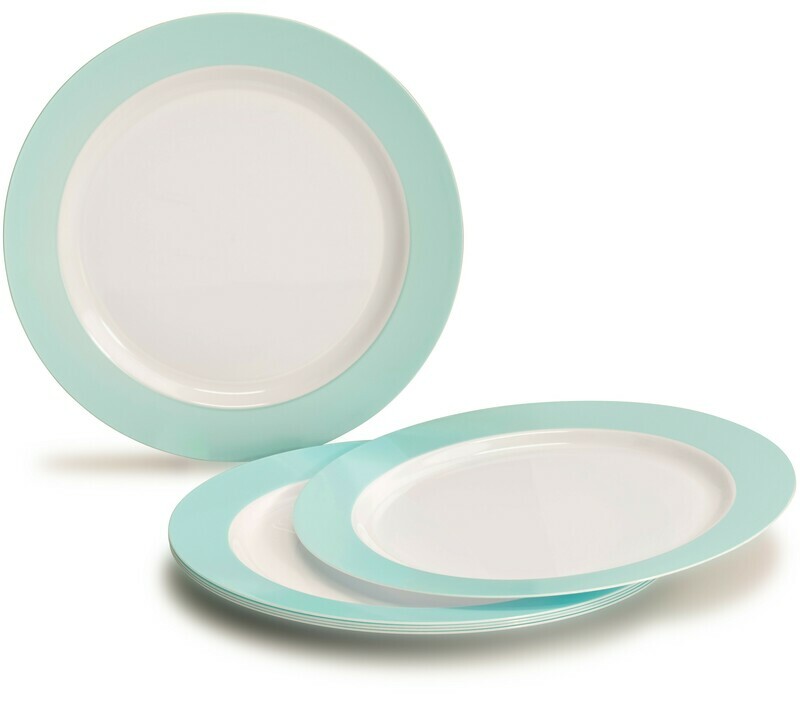 Rio in White &amp; Pearled Turquoise +Silver Silverware