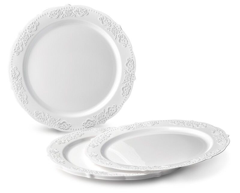 Portofino in White + Silver Silverware