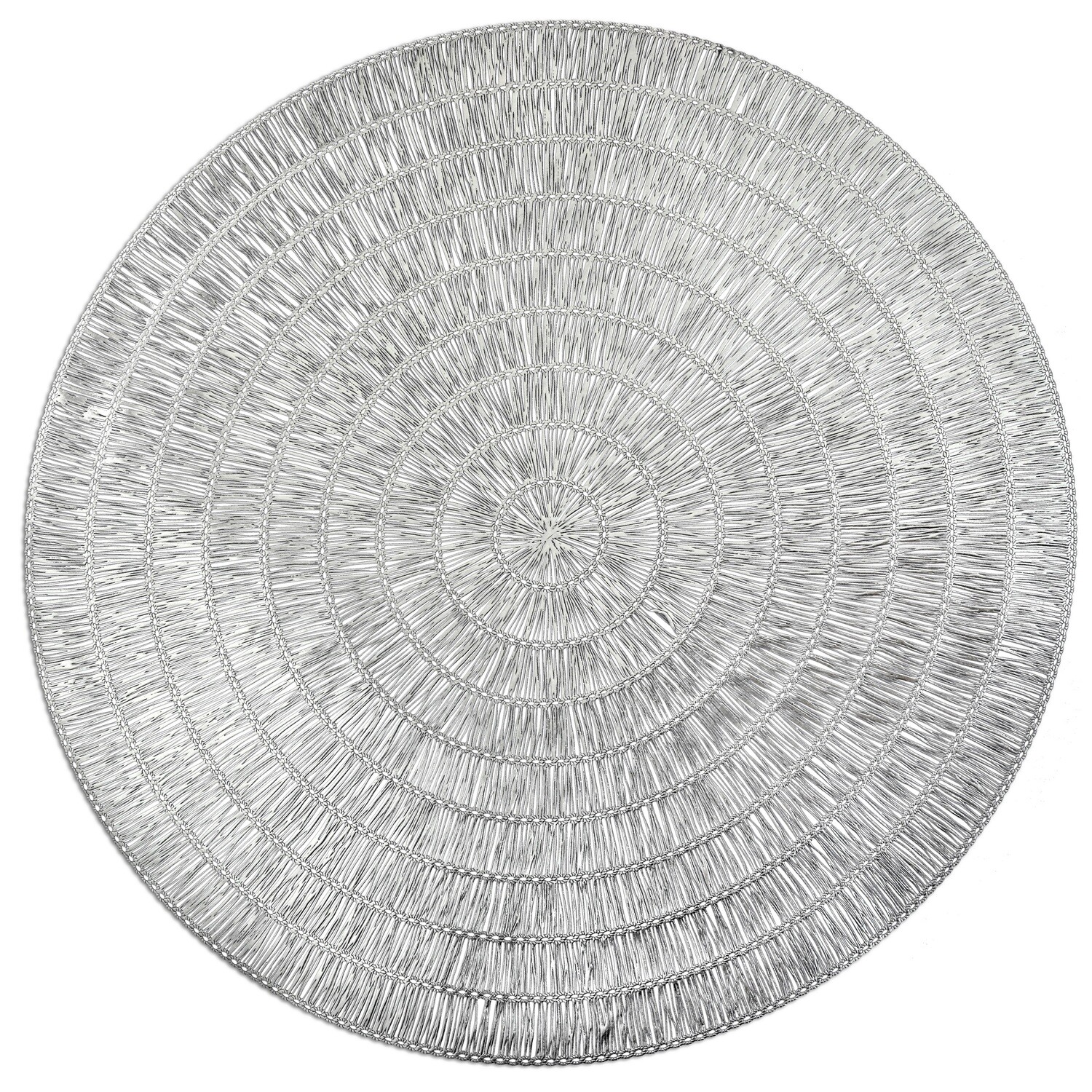 Splendor Design - Shiny Silver - Round Placemats
