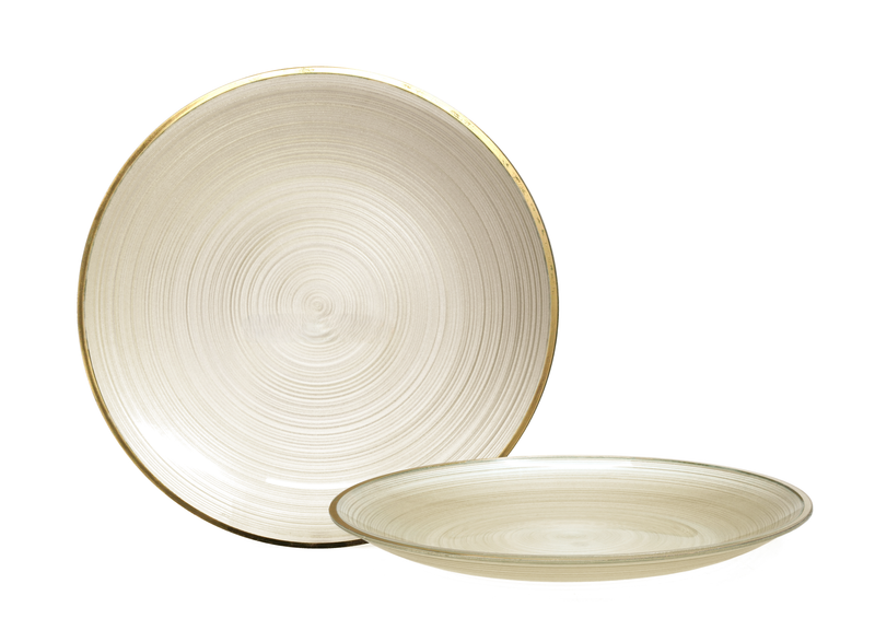 Belize Collection Ivory Pearled &amp; Gold