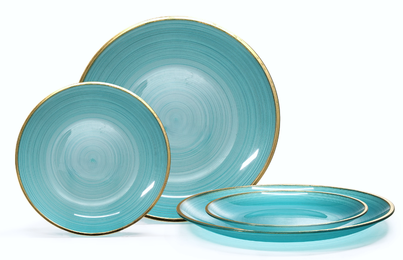 Belize Aqua &amp; Gold- Gold Silverware