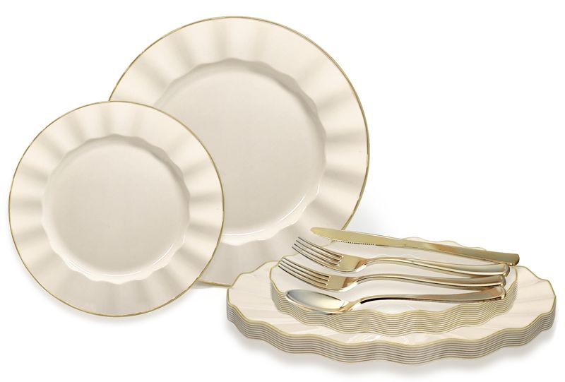 Bloom Ivory  &amp; Gold-  Silverware