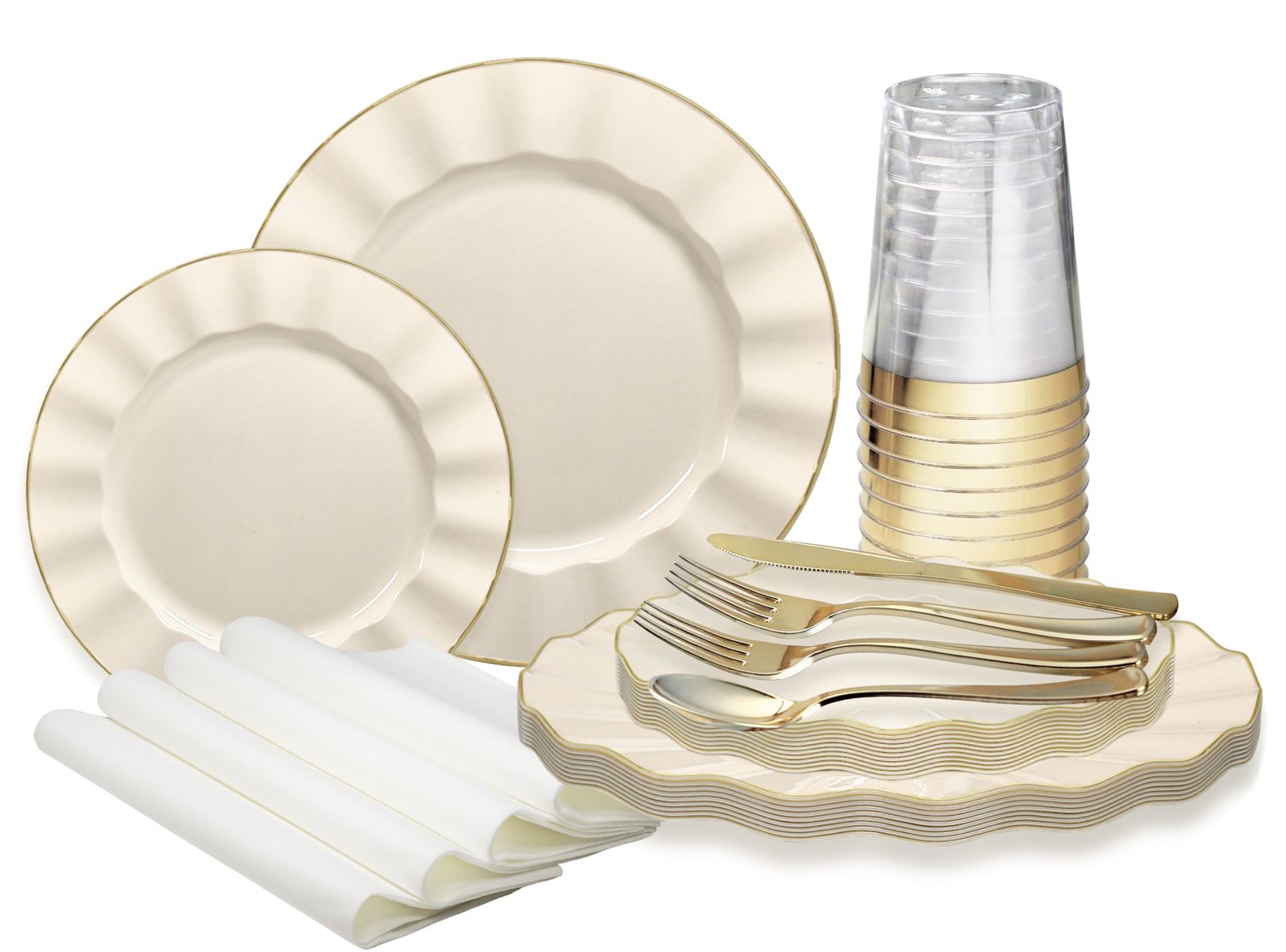Bloom Ivory - Gold Silverware