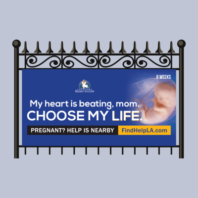 My Heart is Beating, Mom. Choose My Life.