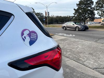 Love Them Both Pro-Life Bumper Magnet