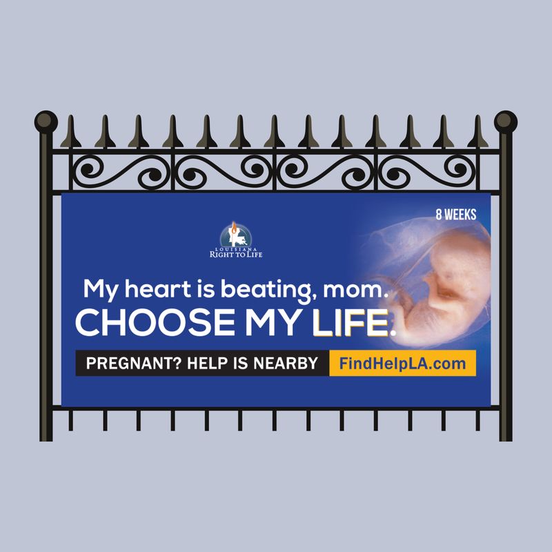 My Heart is Beating, Mom. Choose My Life.