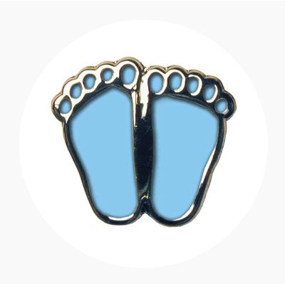 Blue Precious Feet Pin
