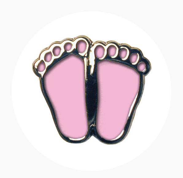 Pink Precious Feet Pin