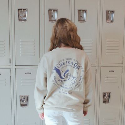 Preaux Life Beige Sweatshirt