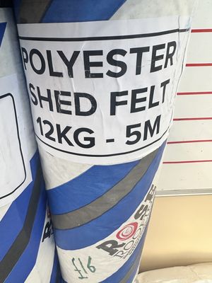 Roofing Felt Super Shed Polyester 12kg 5x1m Roll