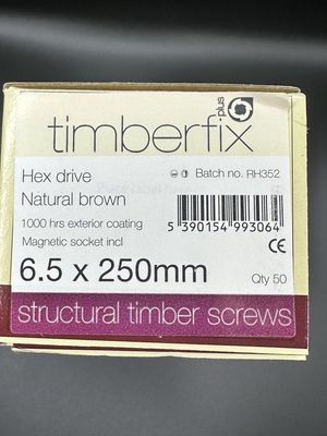 Landscape Screws 6.5 x 250mm - 50 Pieces