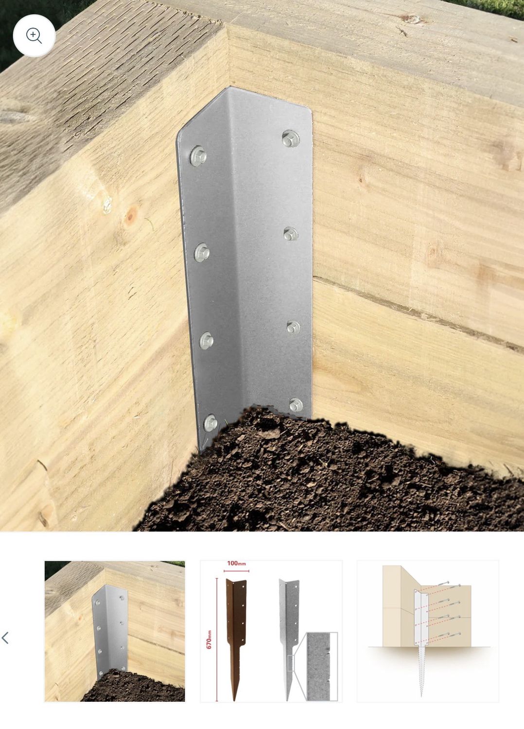 Double Sleeper Corner Support Spike