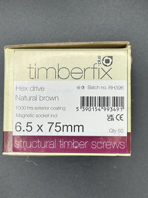 Timber Fix Plus Sleepers Screws - 6.5 x 75mm