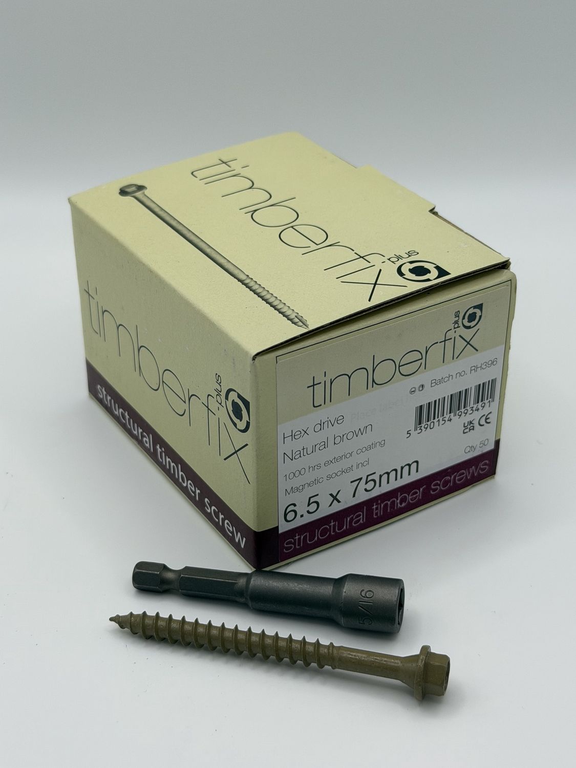 Timber Fix Plus Sleepers Screws - 6.5 x 75mm