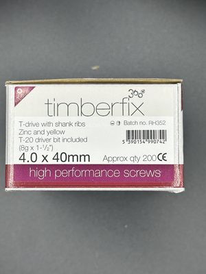 Torx Timberfix 360 Wood Screws - 4.0 x 40mm (200pcs)