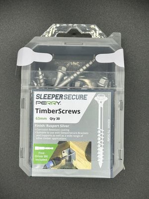 63mm Secure Sleeper Screws - Hex Head - Pack of 30