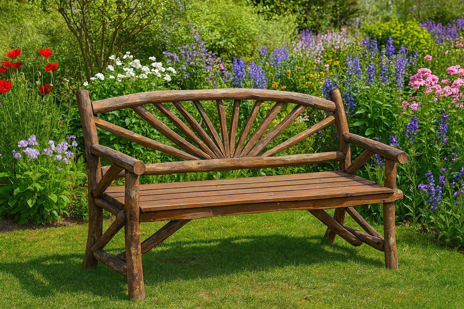 4' Round back Sunray Bench