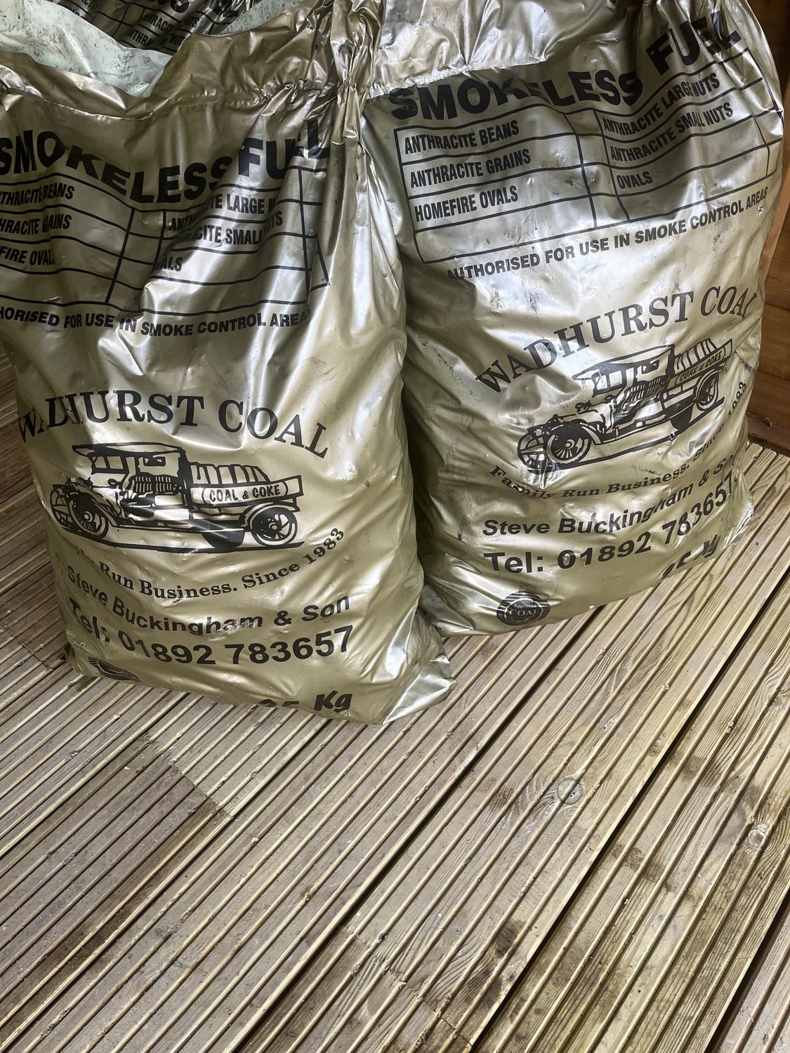 Premium Smokeless Coal - 25kg Bags - 1 Bag