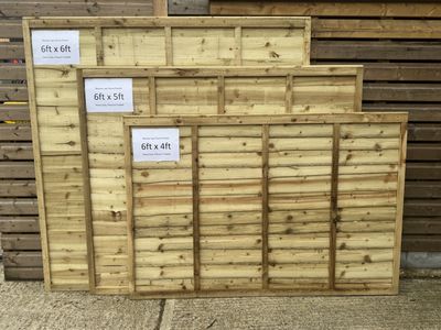 6x4ft Waney Fence Panel