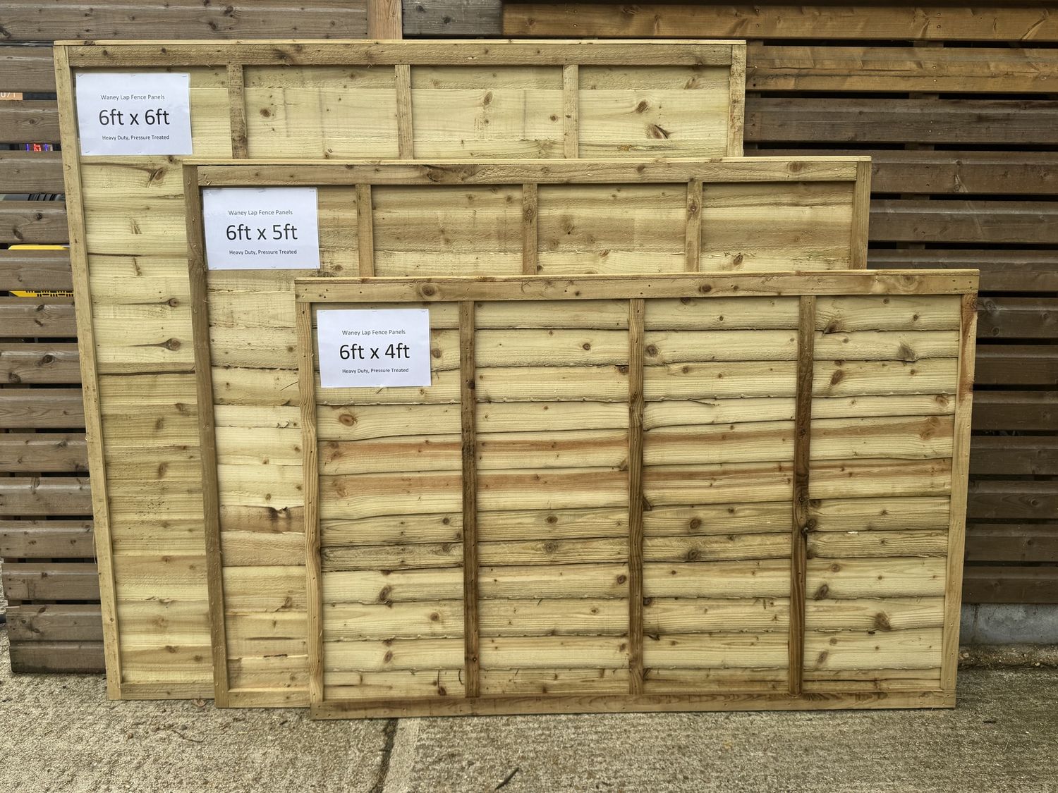 6x6ft Waney Fence Panel