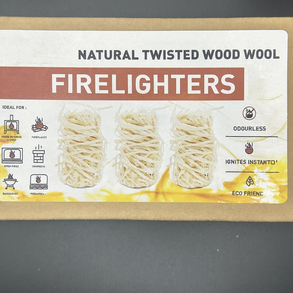 Wood Wool Firelighters - 1 Box