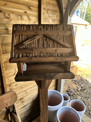 Thatched Bird Table
