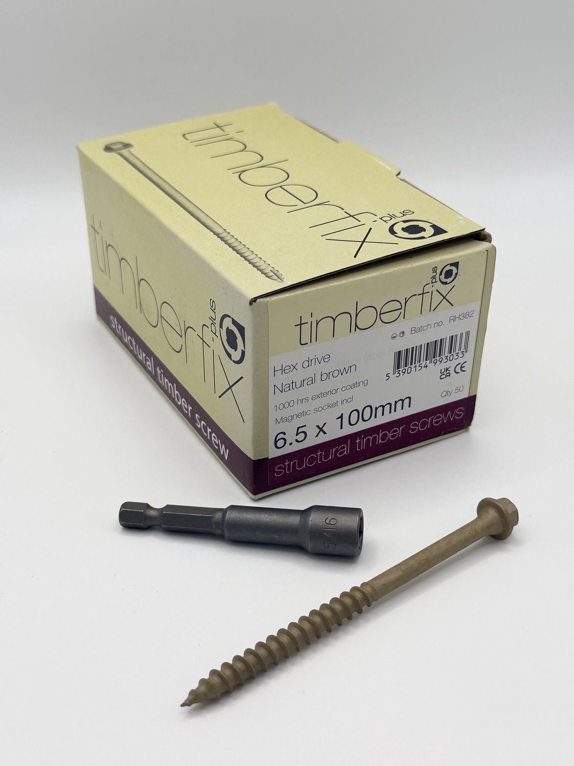 Timber Fix Plus Sleepers Screws - 6.5 x 100mm