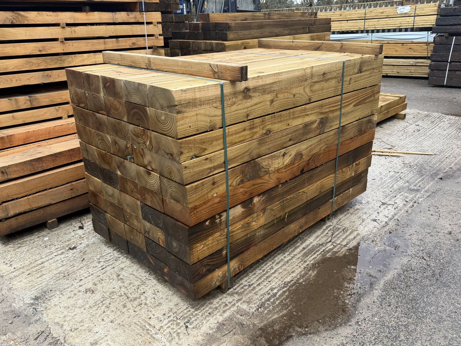 Garden Sleepers Softwood Pressure Treated - 100x200x1.8m