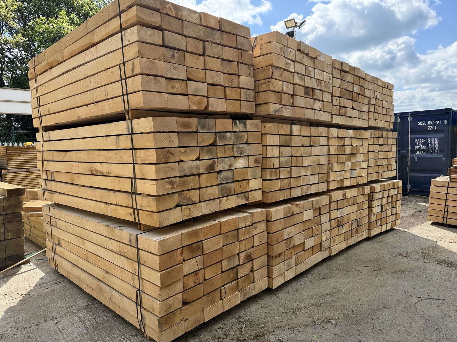 Oak Garden Sleepers - 100x200x2400mm