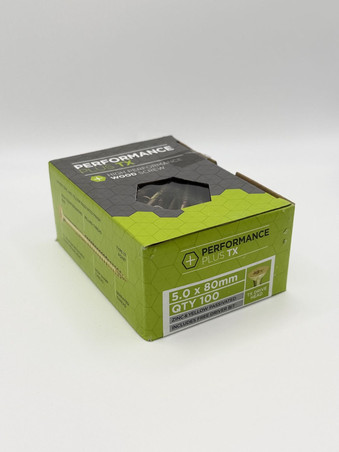 Timber Screws 5 x 80mm (100 pcs)