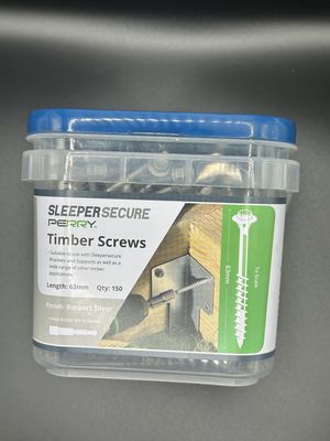 63mm Secure Sleeper Screws - Hex Head - Tub of 150