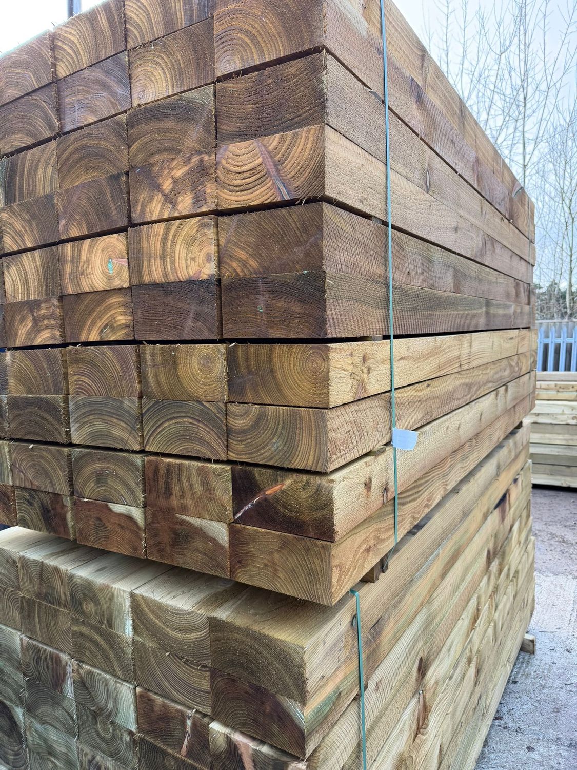 Garden Sleepers Softwood Pressure Treated 100 x 200 x 2400mm