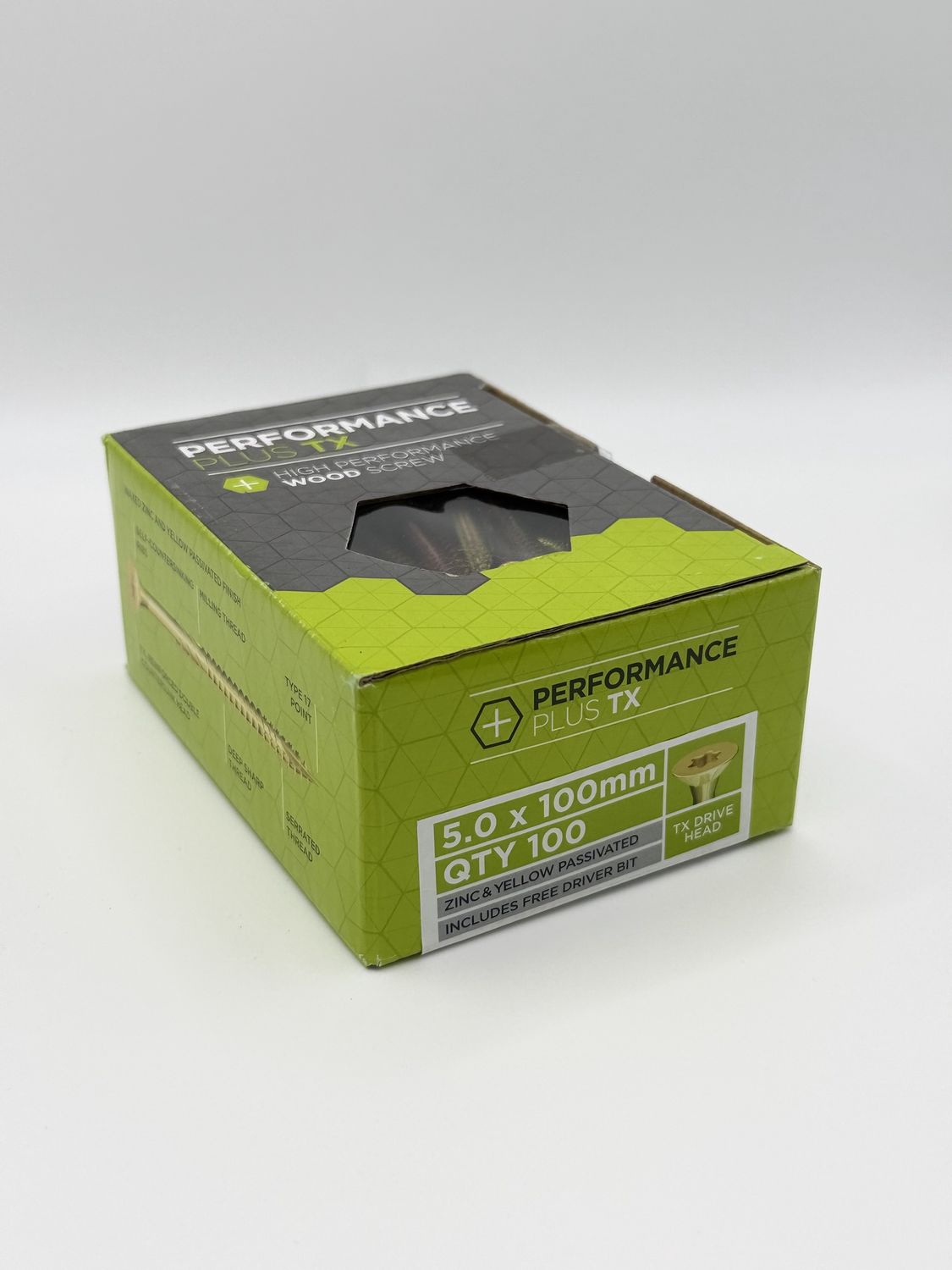 Timber Screws 5 x 100mm (100 pcs)