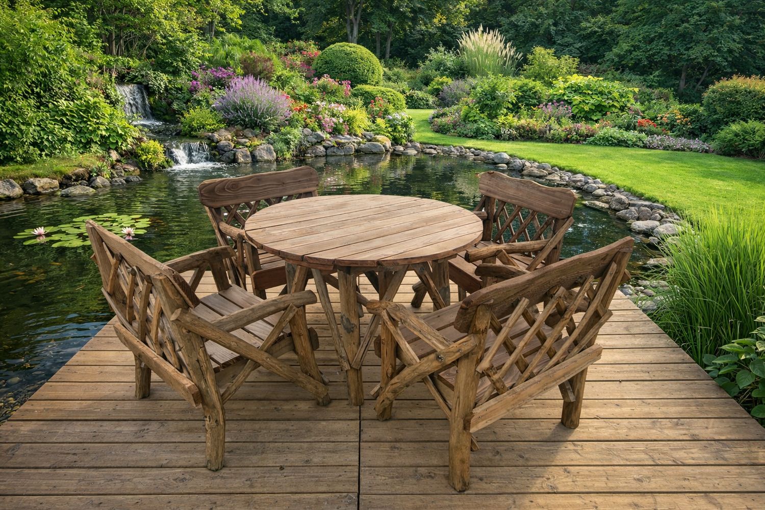 Table &amp; 4 Chair Garden Set