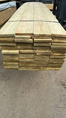 Planned Tanalised Gravel Boards 22x150 - 4.8m