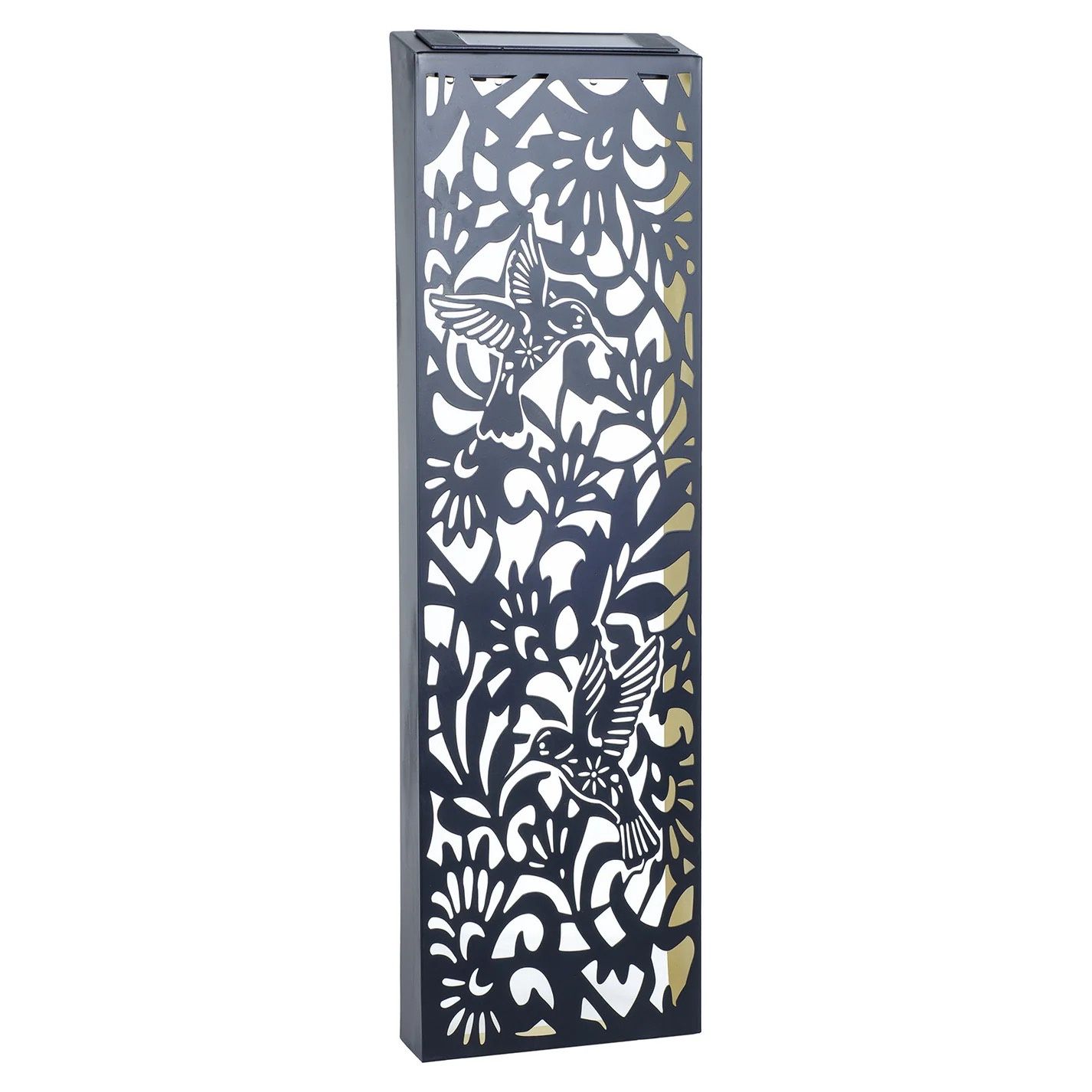 Metal Hummingbird Solar Wall Panel