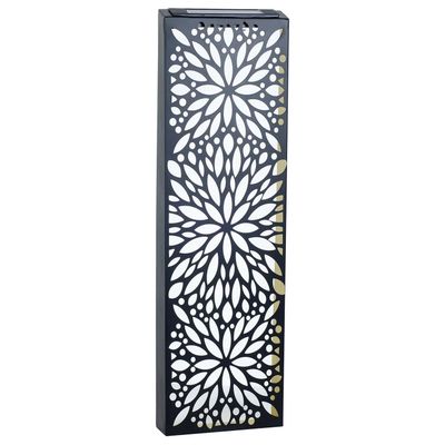 Metal Abstract Flower Solar Wall Panel